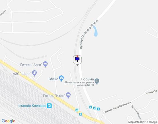 Схема рекламної площини за адресою вул. Винниця Схема рекламної площини за адресою вул. Винниця