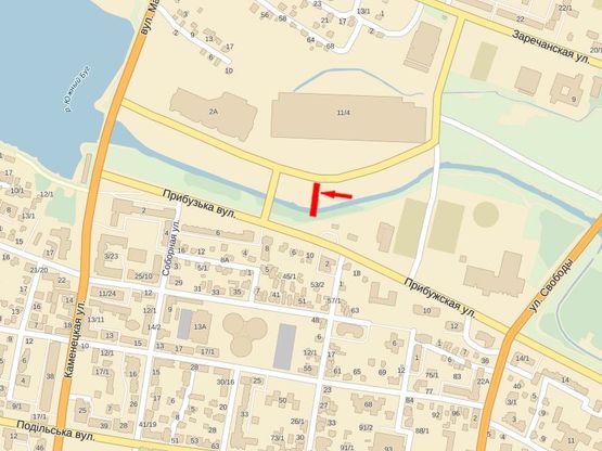 Схема рекламної площини за адресою Заречанская ул., 11, возле супермаркета "Епицентр", "Таврия", №4