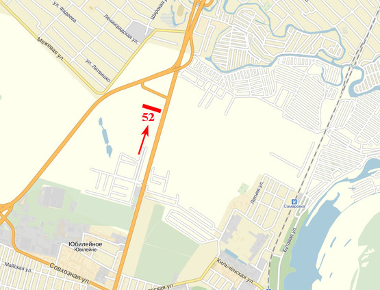 Схема рекламной плоскости по адресу пр-т Слобожанський - ж/м "Золоті ключі", ТЦ "Метро", віадук