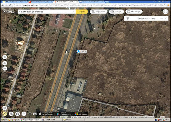 Схема рекламної площини за адресою пр-т Слобожанський,  АЗС Авіас