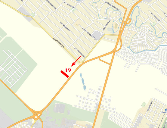 Схема рекламної площини за адресою Донецьке шосе, АЗС WOG