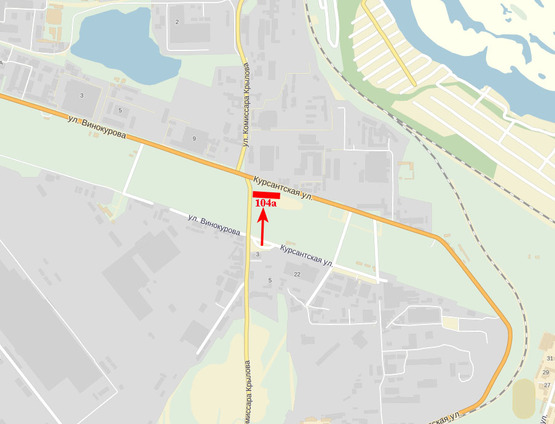 Схема рекламной плоскости по адресу вул. Дніпросталевська - авторинок (в'їзд з вул. О. Оцупа)