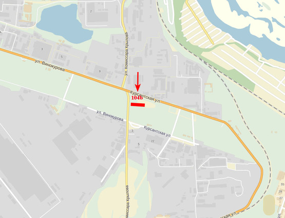 Схема рекламной плоскости по адресу вул. Дніпросталевська - авторинок (в'їзд з вул. О. Оцупа)