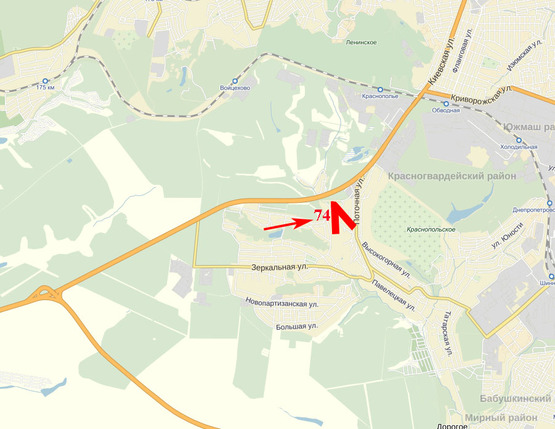 Схема рекламної площини за адресою В'їзд до м. Дніпро із Києва, Кривого Рогу, Кам'янського (М04 478км+660м) пташка