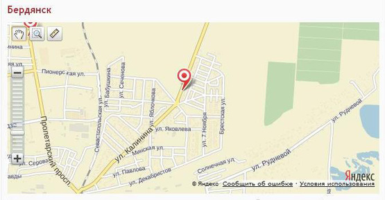 Схема рекламной плоскости по адресу ул.Калинина, 142