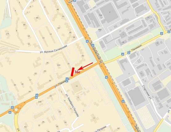 Схема рекламної площини за адресою ж. м. Тополь - Торговий центр ТЕРРА