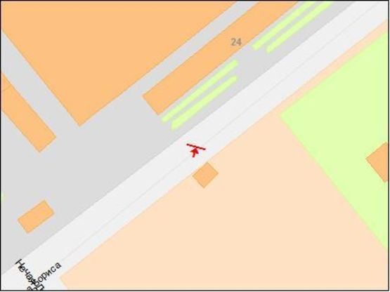 Схема рекламной плоскости по адресу Кротова ул., 19, остановка