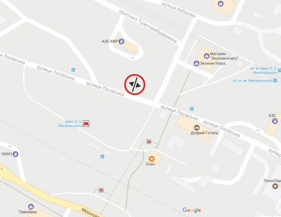 Схема рекламной плоскости по адресу Лосевская / пр. Тракторостроителей Схема рекламной плоскости по адресу Лосевская / пр. Тракторостроителей