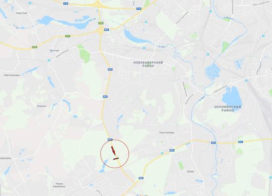 Схема рекламной плоскости по адресу Харьков + Покотиловка пос. Окружная (двуногий) №1 Схема рекламной плоскости по адресу Харьков + Покотиловка пос. Окружная (двуногий) №1