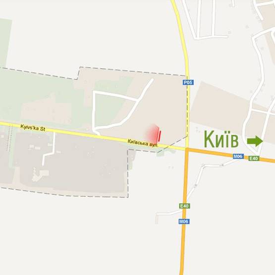 Схема рекламної площини за адресою м. Рівне, вул. Київська, 110
