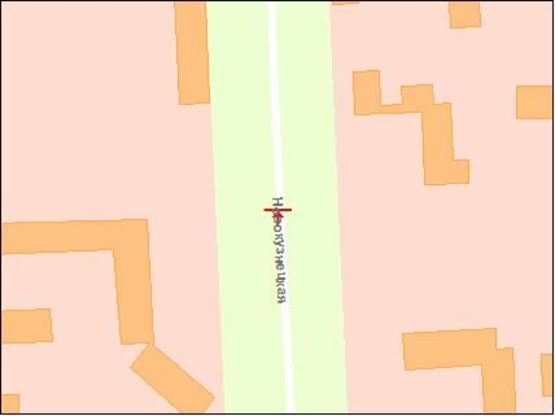 Схема рекламної площини за адресою вул.Новокузнецька -вул.Водограйна, рух до центру Схема рекламної площини за адресою вул.Новокузнецька -вул.Водограйна, рух до центру