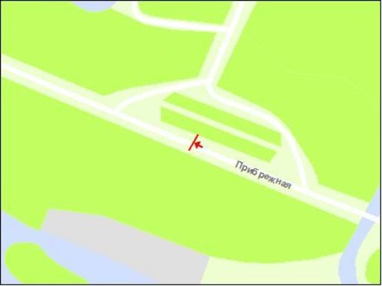 Схема рекламной плоскости по адресу Набережна магістраль - вул.Толстого, парк Перемоги, напрямок руху до порту Схема рекламной плоскости по адресу Набережна магістраль - вул.Толстого, парк Перемоги, напрямок руху до порту