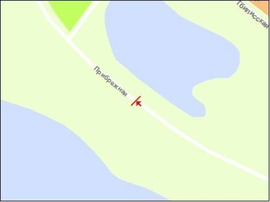 Схема рекламной плоскости по адресу Набережна магістраль - вул.Підбережна,пішохідний міст, напрямок руху до порту Схема рекламной плоскости по адресу Набережна магістраль - вул.Підбережна,пішохідний міст, напрямок руху до порту