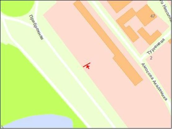 Схема рекламной плоскости по адресу Набережна магістраль -Дубовий гай, №2, ст.А