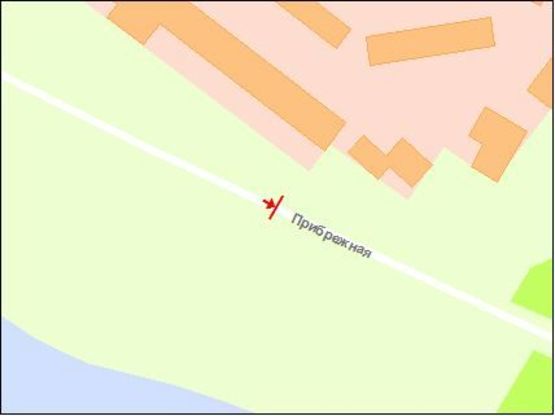 Схема рекламної площини за адресою Набережна магістраль - вул.Ніжнедніпровська, кафе "Сонечко", напрямок руху до вокзалу Схема рекламної площини за адресою Набережна магістраль - вул.Ніжнедніпровська, кафе "Сонечко", напрямок руху до вокзалу