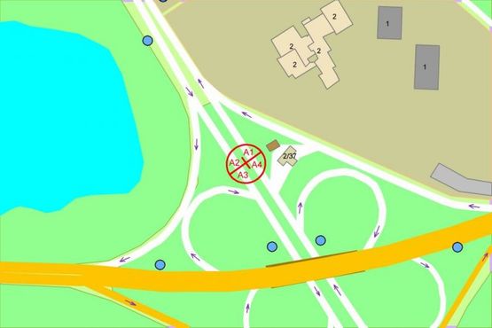 Схема рекламної площини за адресою Героев Сталинграда проспект / Московский проспект  (разделитель) Схема рекламної площини за адресою Героев Сталинграда проспект / Московский проспект  (разделитель)