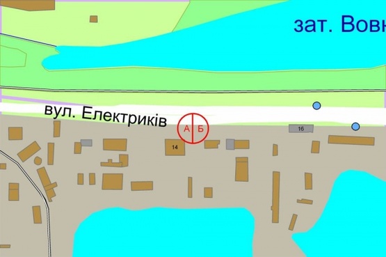 Схема рекламної площини за адресою Электриков, 14/16