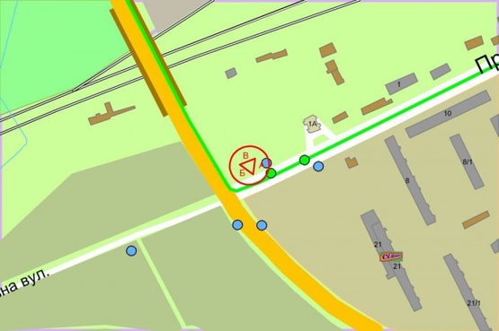 Схема рекламної площини за адресою Дарницкое шоссе, выезд на ул.Привокзальная Схема рекламної площини за адресою Дарницкое шоссе, выезд на ул.Привокзальная