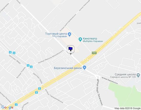 Схема рекламної площини за адресою вул. Березинська (Автокрамниця) 200 метрів від перехрестя Схема рекламної площини за адресою вул. Березинська (Автокрамниця) 200 метрів від перехрестя