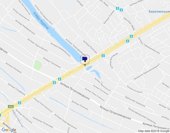 Схема рекламної площини за адресою Донецьке Шосе вул. Чернигівська