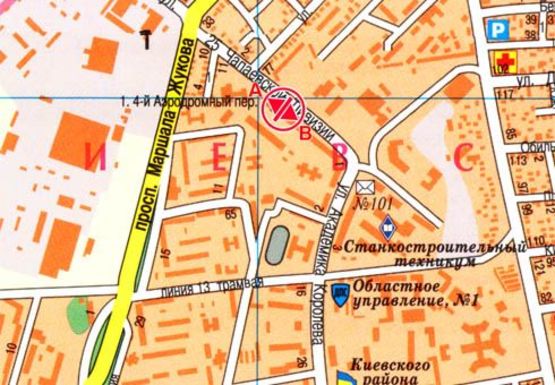 Схема рекламной плоскости по адресу 25-й Чапаевской Дивизии №3 А Схема рекламной плоскости по адресу 25-й Чапаевской Дивизии №3 А