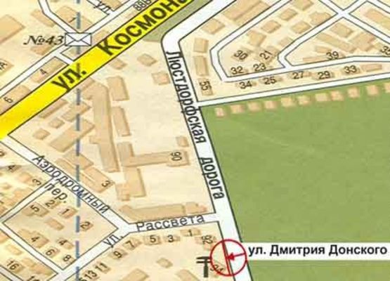 Схема рекламной плоскости по адресу Люстдорфская дорога №92/94 А Схема рекламной плоскости по адресу Люстдорфская дорога №92/94 А