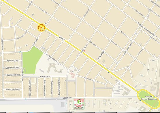 Схема рекламной плоскости по адресу Рихтера №28 угол Туристской А левая Схема рекламной плоскости по адресу Рихтера №28 угол Туристской А левая