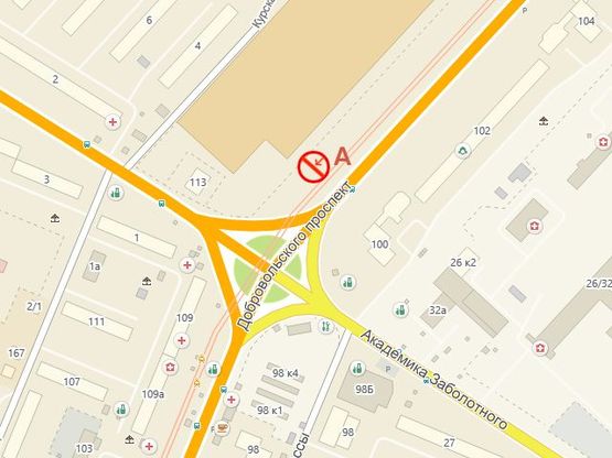 Схема рекламной плоскости по адресу Семена Палия угол Заболотного №52 А Схема рекламной плоскости по адресу Семена Палия угол Заболотного №52 А