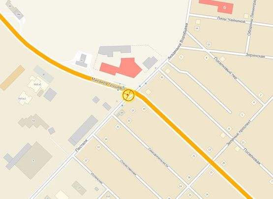 Схема рекламной плоскости по адресу Грушевского Мих. напротив №15а А левая Схема рекламной плоскости по адресу Грушевского Мих. напротив №15а А левая