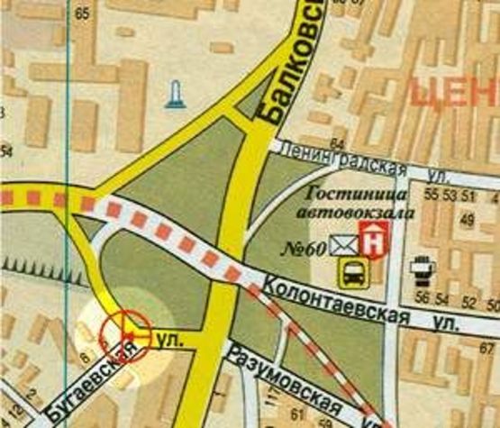 Схема рекламной плоскости по адресу Бугаевская (автовокзал) А Схема рекламной плоскости по адресу Бугаевская (автовокзал) А