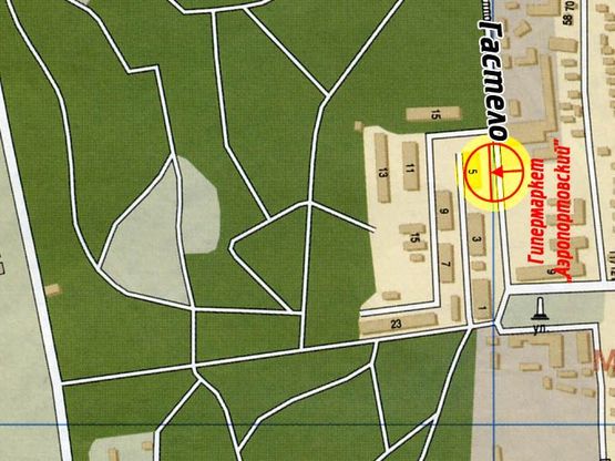 Схема рекламной плоскости по адресу Гастелло №50 В Схема рекламной плоскости по адресу Гастелло №50 В