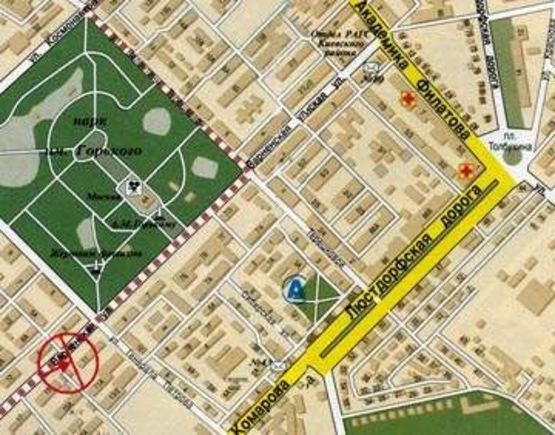 Схема рекламной плоскости по адресу Варненская №11 А