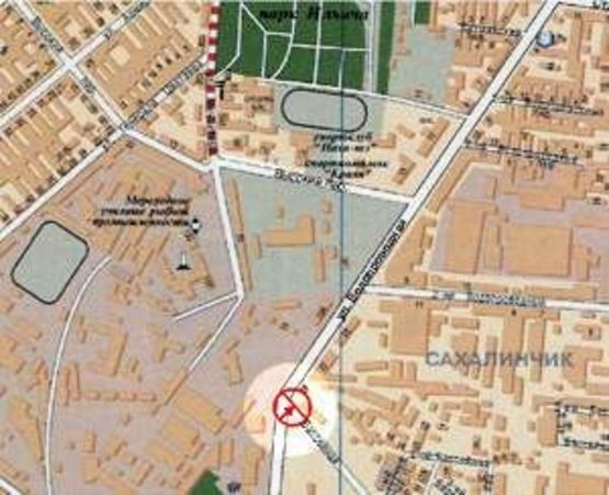 Схема рекламной плоскости по адресу Водопроводная №24 А