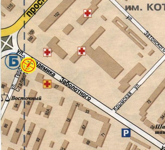 Схема рекламной плоскости по адресу Заболотного Героев Сталинграда В