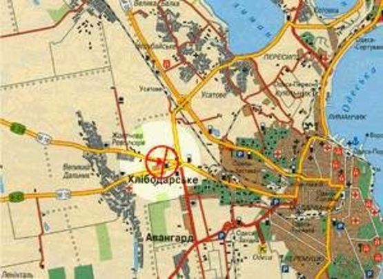 Схема рекламной плоскости по адресу Кишиневское шоссе №1 А