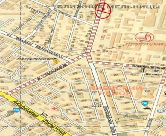 Схема рекламной плоскости по адресу Люстдорфская дорога №13 В