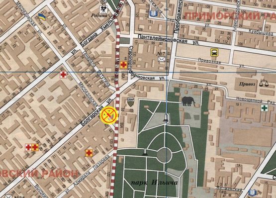 Схема рекламної площини за адресою Мясоедовская №40 Болгарская А Схема рекламної площини за адресою Мясоедовская №40 Болгарская А