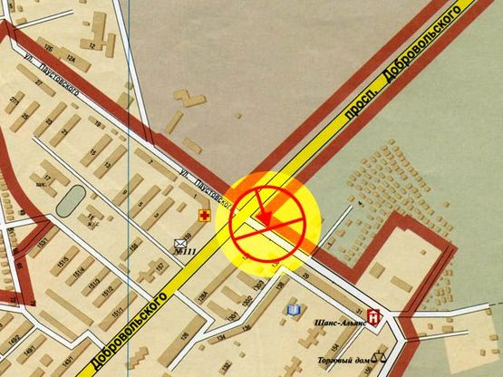 Схема рекламной плоскости по адресу Паустовского Добровольского В Схема рекламной плоскости по адресу Паустовского Добровольского В