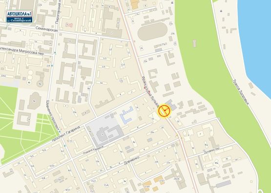 Схема рекламної площини за адресою Французский бульвар киностудия А4