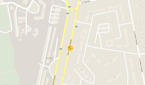 Схема рекламной плоскости по адресу пр-т М.Жукова напротив №75 А