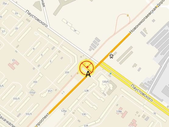 Схема рекламной плоскости по адресу Добровольского пр-т №159 Паустовского А правая Схема рекламной плоскости по адресу Добровольского пр-т №159 Паустовского А правая