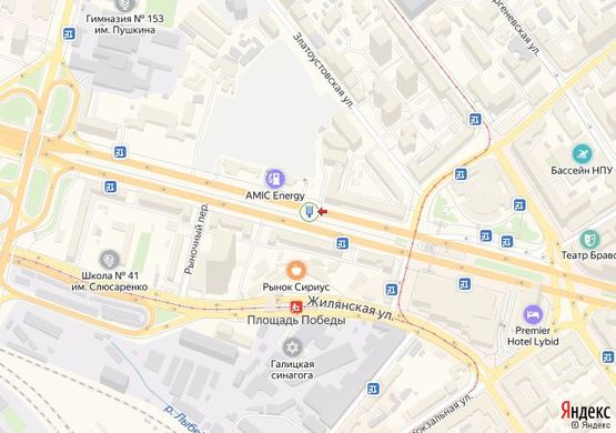 Схема рекламной плоскости по адресу Перемоги 4 (бульвар), к КПИ