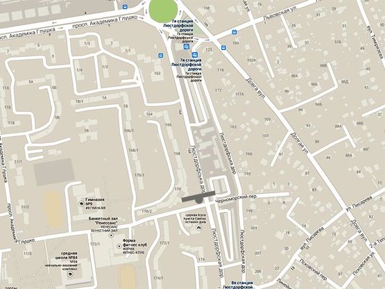 Схема рекламной плоскости по адресу Люстдорфская дор.,170 - фитнес центр Форма(ГУСАК) Схема рекламной плоскости по адресу Люстдорфская дор.,170 - фитнес центр Форма(ГУСАК)