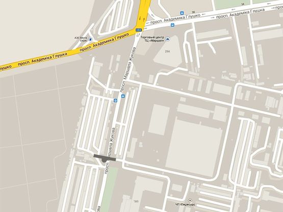 Схема рекламної площини за адресою Маршала Жукова пр-т- р-н Таврии В Схема рекламної площини за адресою Маршала Жукова пр-т- р-н Таврии В