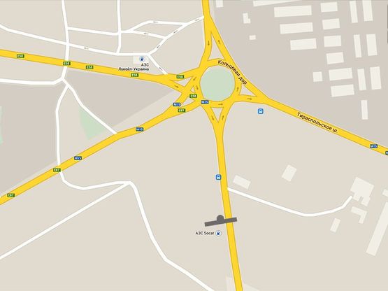 Схема рекламной плоскости по адресу Окружная дор- 2 Столба (АЗС " Sacar)