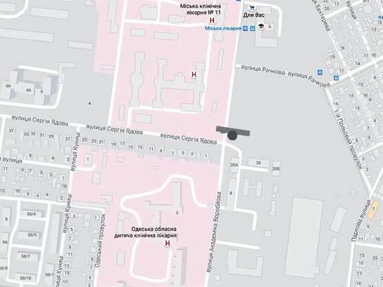 Схема рекламной плоскости по адресу Воробьева-Ядова