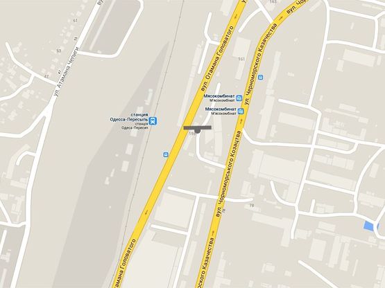 Схема рекламної площини за адресою Ат.Головатого - Фокс Март