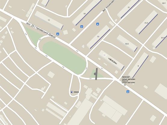 Схема рекламной плоскости по адресу 27 Чап.дивизии -магазин "Обжора" с пр-та Мжукова) (левый)