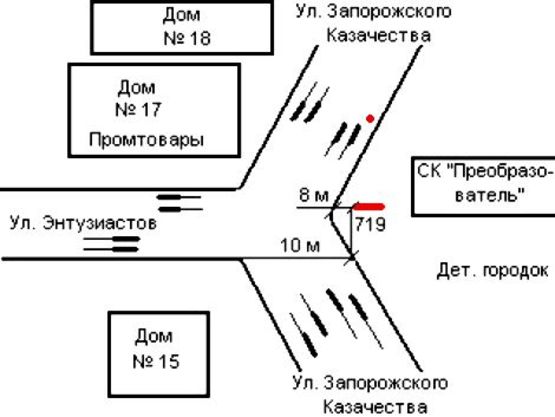 Схема рекламной плоскости по адресу 077_Запорожье_ул.Энтузиастов