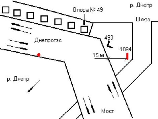 Схема рекламної площини за адресою 104_Запорожье_ДНЕПРГЭС,карман перед выездом Схема рекламної площини за адресою 104_Запорожье_ДНЕПРГЭС,карман перед выездом